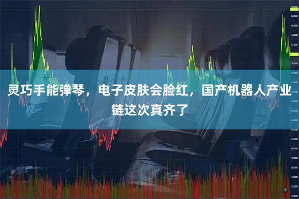 灵巧手能弹琴,电子皮肤会脸红,国产机器人产业链这次真齐了