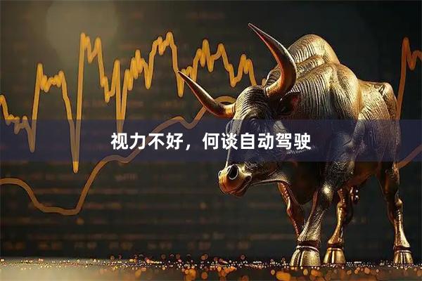 视力不好,何谈自动驾驶